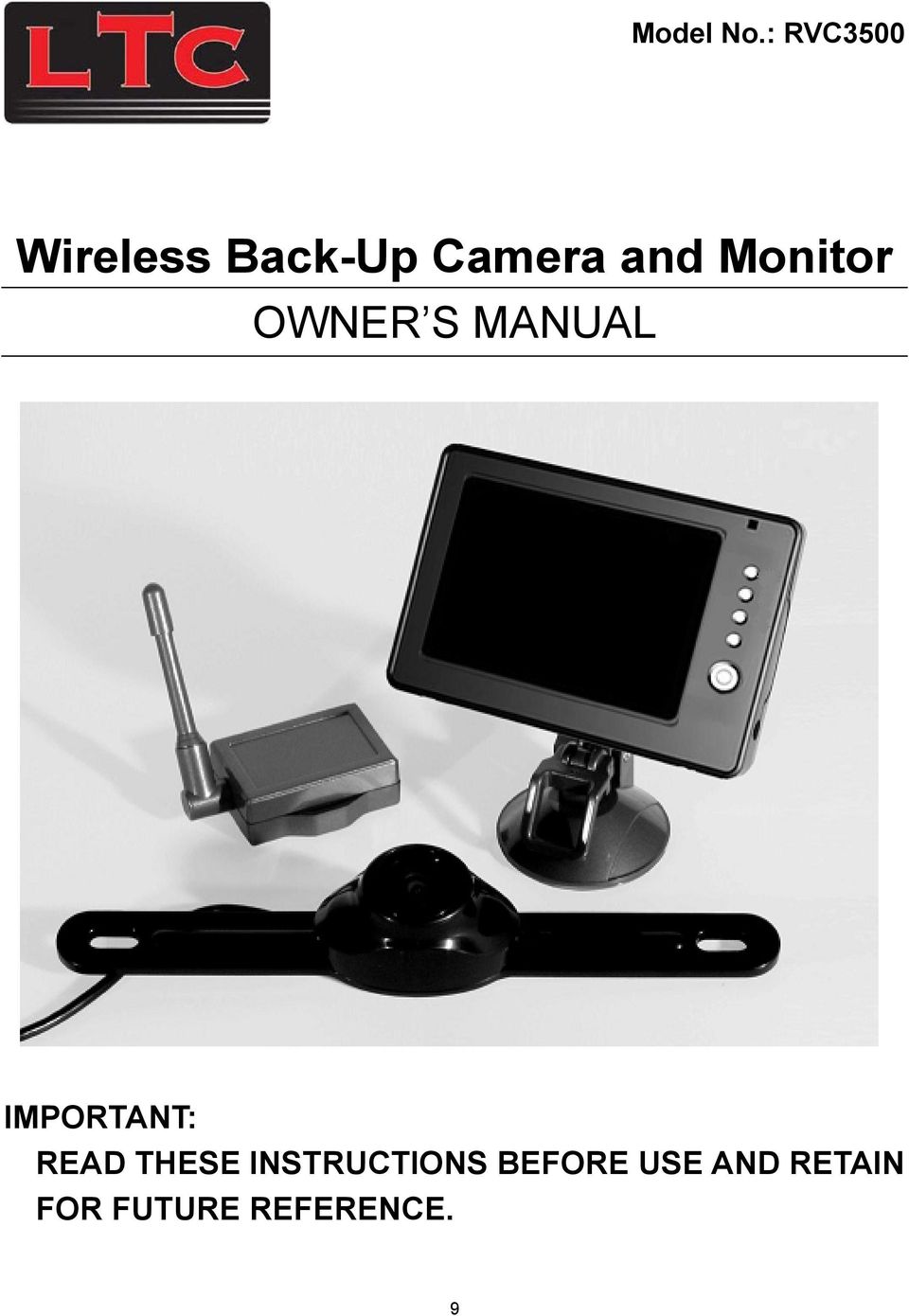 Monitor OWNER S MANUAL IMPORTANT: