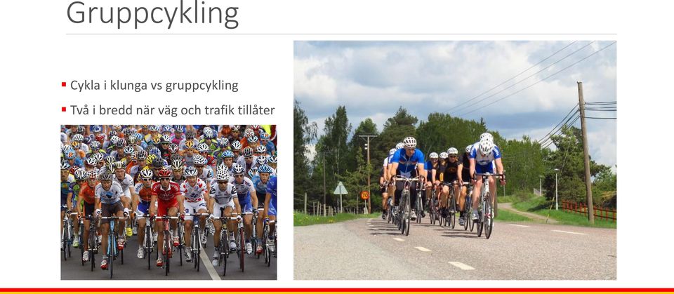 gruppcykling Två i