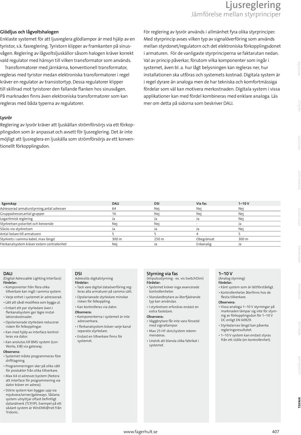 Transformatorer med järnkärna, konventionell transformator, regleras med tyristor medan elektroniska transformatorer i regel kräver en regulator av transistortyp.