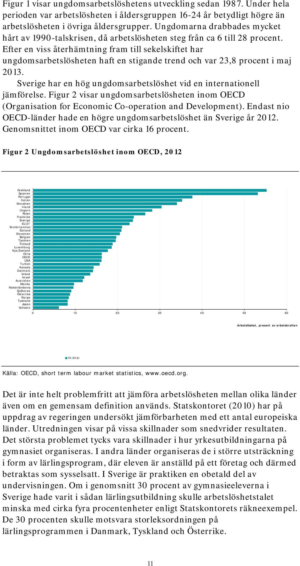 Efter en viss återhämtning fram till sekelskiftet har ungdomsarbetslösheten haft en stigande trend och var 23,8 procent i maj 2013.