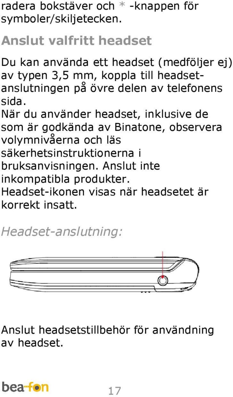 av telefonens sida.