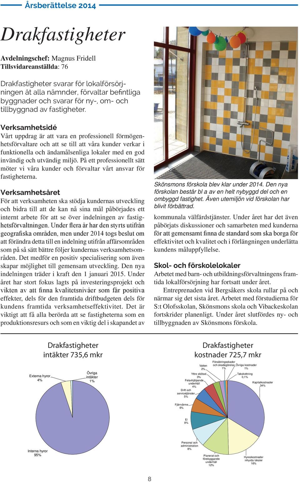 Verksamhetsidé Vårt uppdrag är att vara en professionell förmögenhetsförvaltare och att se till att våra kunder verkar i funktionella och ändamålsenliga lokaler med en god invändig och utvändig miljö.