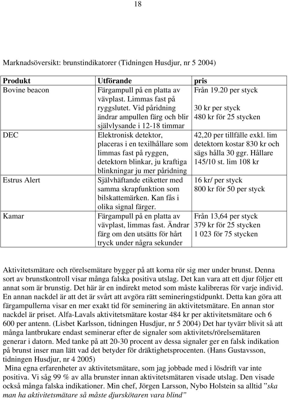 ryggen, detektorn blinkar, ju kraftiga blinkningar ju mer påridning Självhäftande etiketter med samma skrapfunktion som bilskattemärken. Kan fås i olika signal färger.