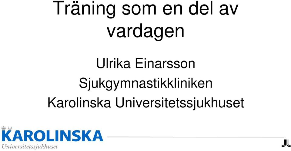 Sjukgymnastikkliniken