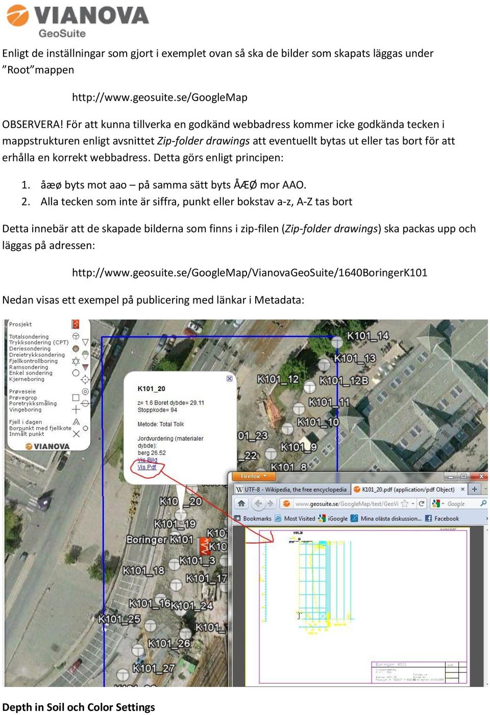 webbadress. Detta görs enligt principen: 1. åæø byts mot aao på samma sätt byts ÅÆØ mor AAO. 2.