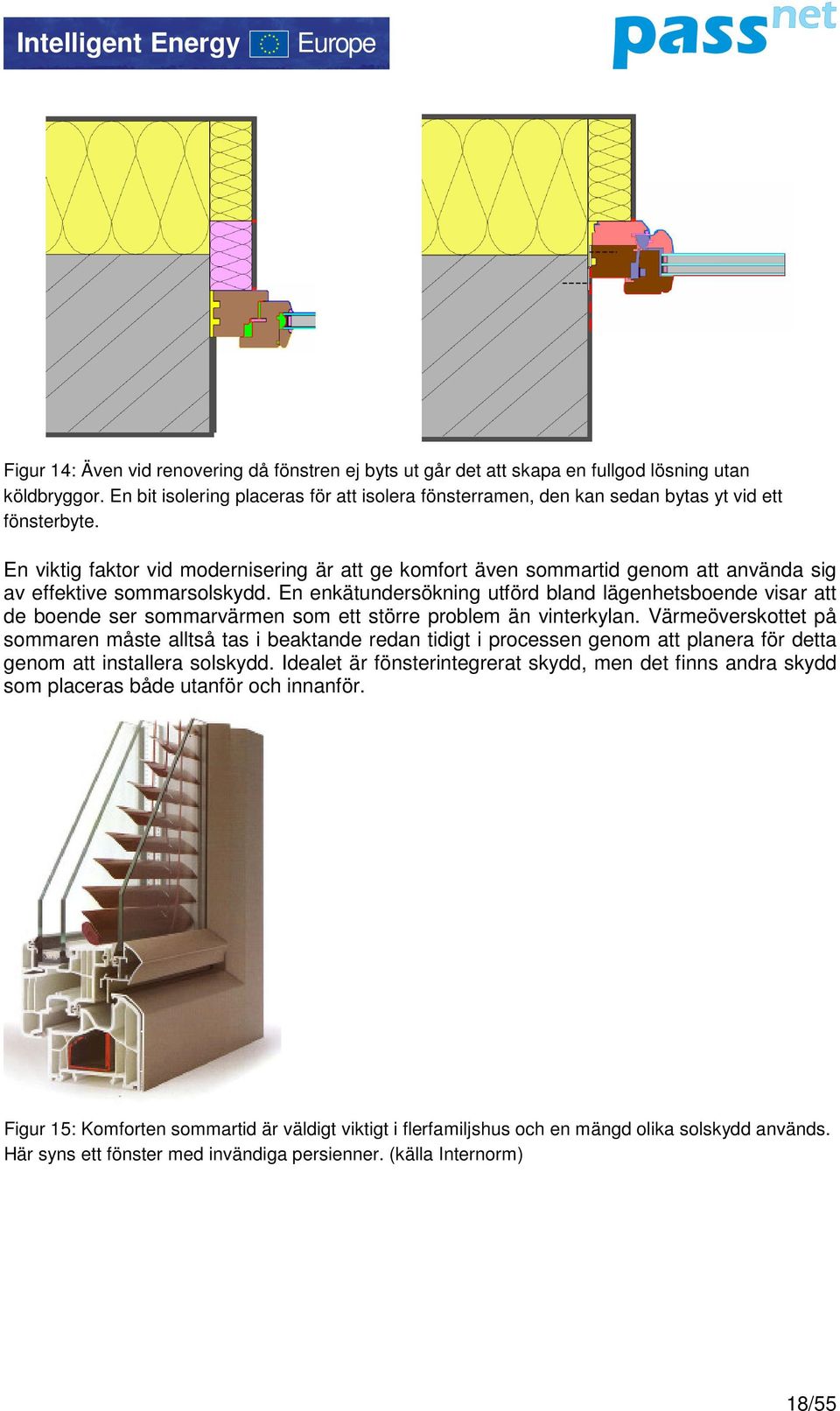 En viktig faktor vid modernisering är att ge komfort även sommartid genom att använda sig av effektive sommarsolskydd.