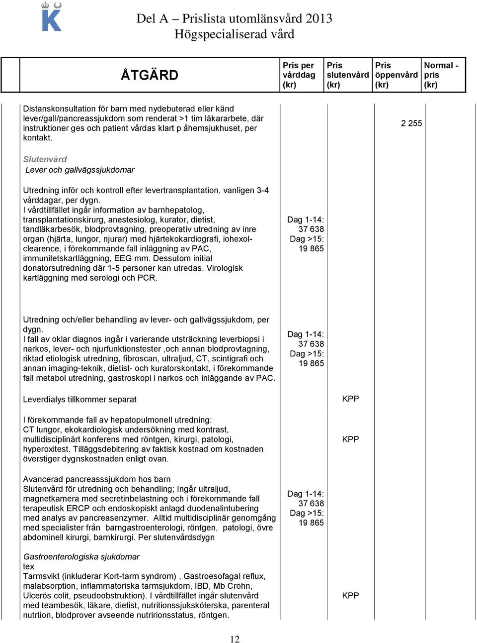 I vårdtillfället ingår information av barnhepatolog, transplantationskirurg, anestesiolog, kurator, dietist, tandläkarbesök, blodprovtagning, preoperativ utredning av inre organ (hjärta, lungor,