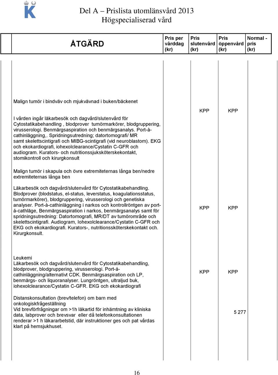 EKG och ekokardiografi, iohexolclearance/cystatin C-GFR och audiogram.