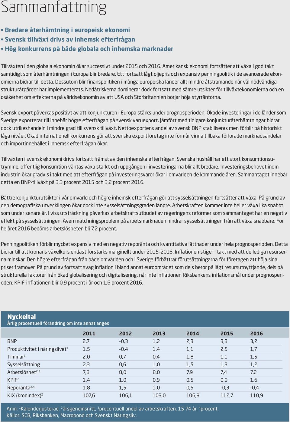 Ett fortsatt lågt oljepris och expansiv penningpolitik i de avancerade ekonomierna bidrar till detta.