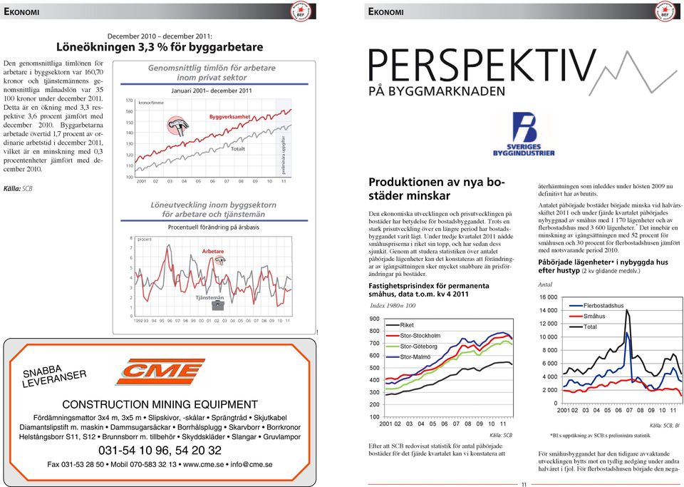 Byggarbetarna arbetade övertid 1,7 procent av ordinarie arbetstid i december 2011, vilket är en minskning med 0,3 procentenheter jämfört med december 2010.