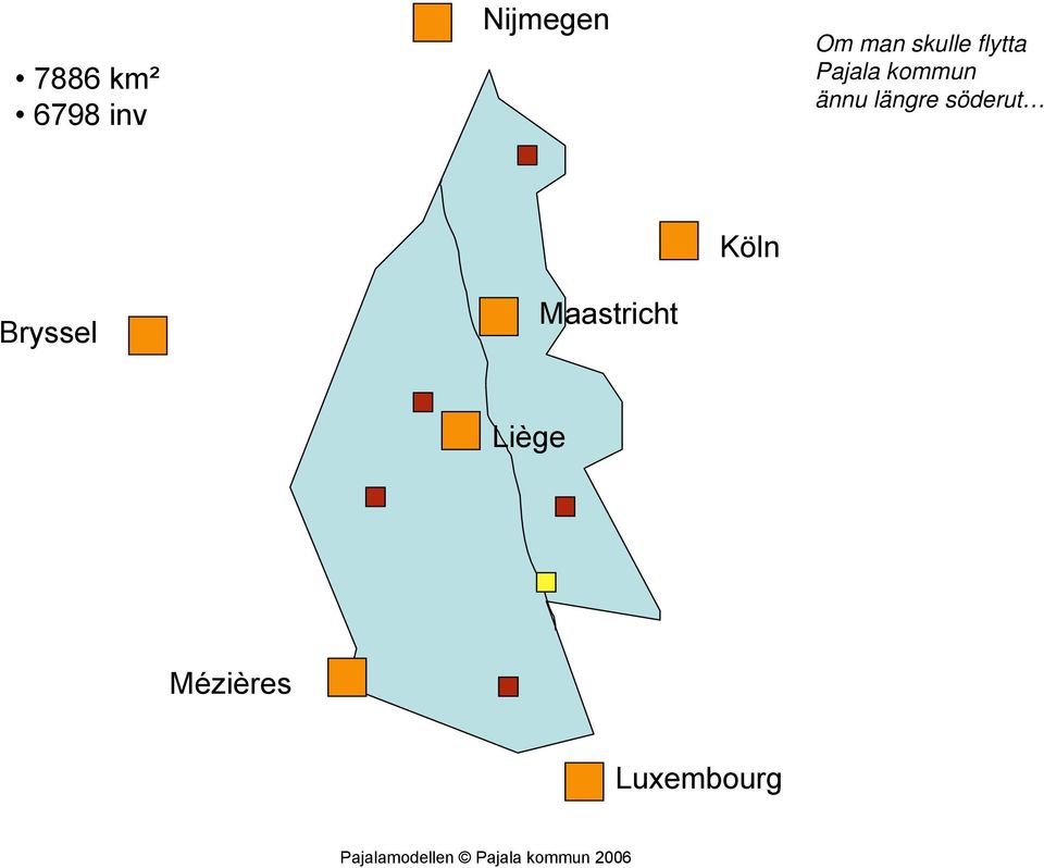 ännu längre söderut Köln Bryssel