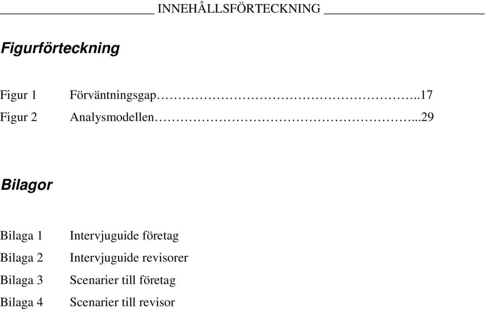 ..29 Bilagor Bilaga 1 Bilaga 2 Bilaga 3 Bilaga 4