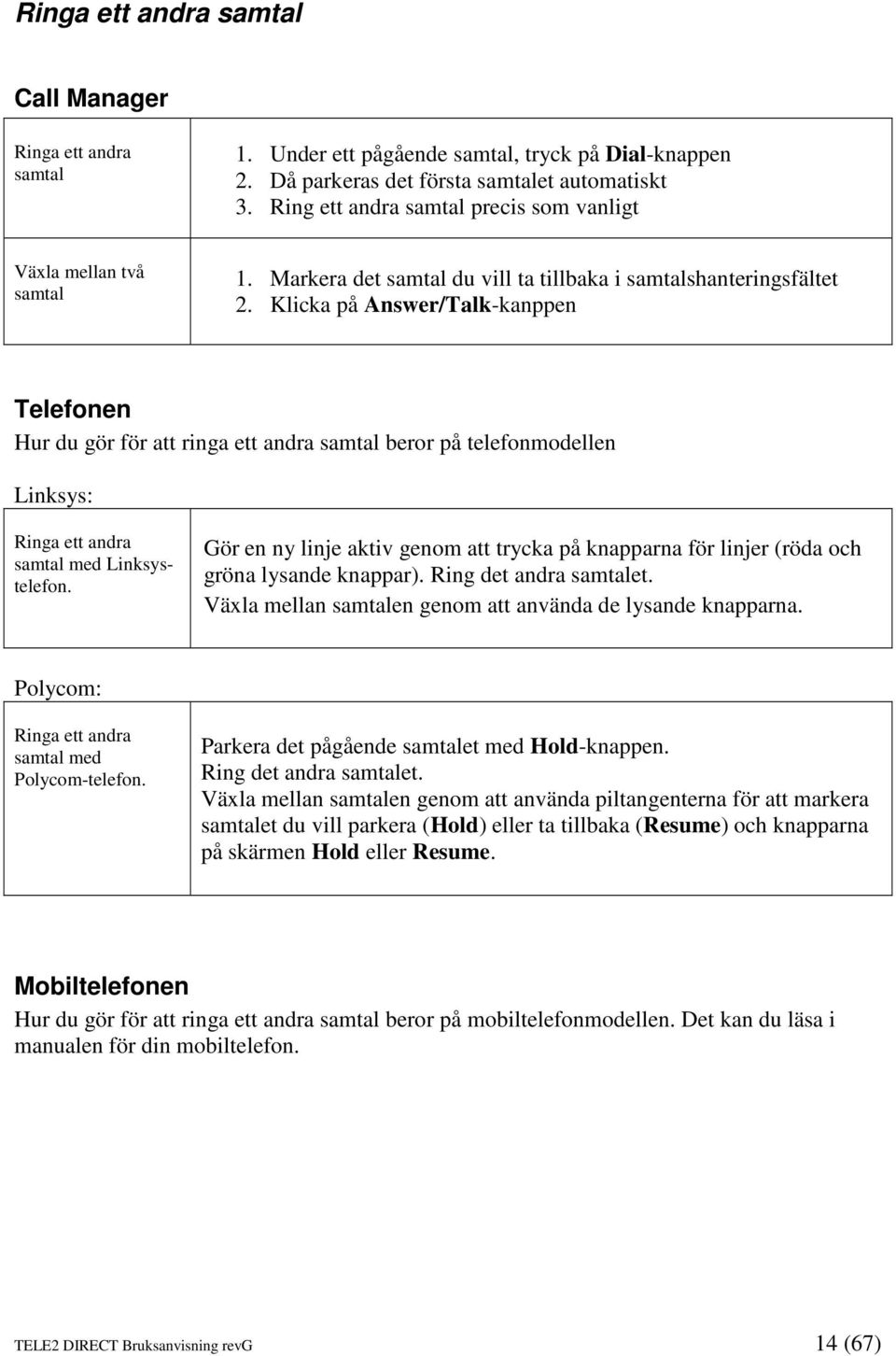 Klicka på Answer/Talk-kanppen Telefonen Hur du gör för att ringa ett andra samtal beror på telefonmodellen Linksys: Ringa ett andra samtal med Linksystelefon.