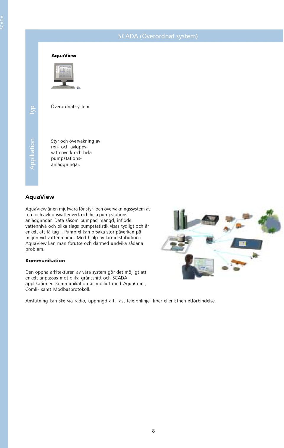 Data såsom pumpad mängd, inflöde, vattennivå och olika slags pumpstatistik visas tydligt och är enkelt att få tag i. Pumpfel kan orsaka stor påverkan på miljön vid vattenrening.