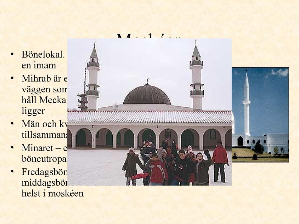 visar vilket håll Mecka och Kaba ligger Män och kvinnor