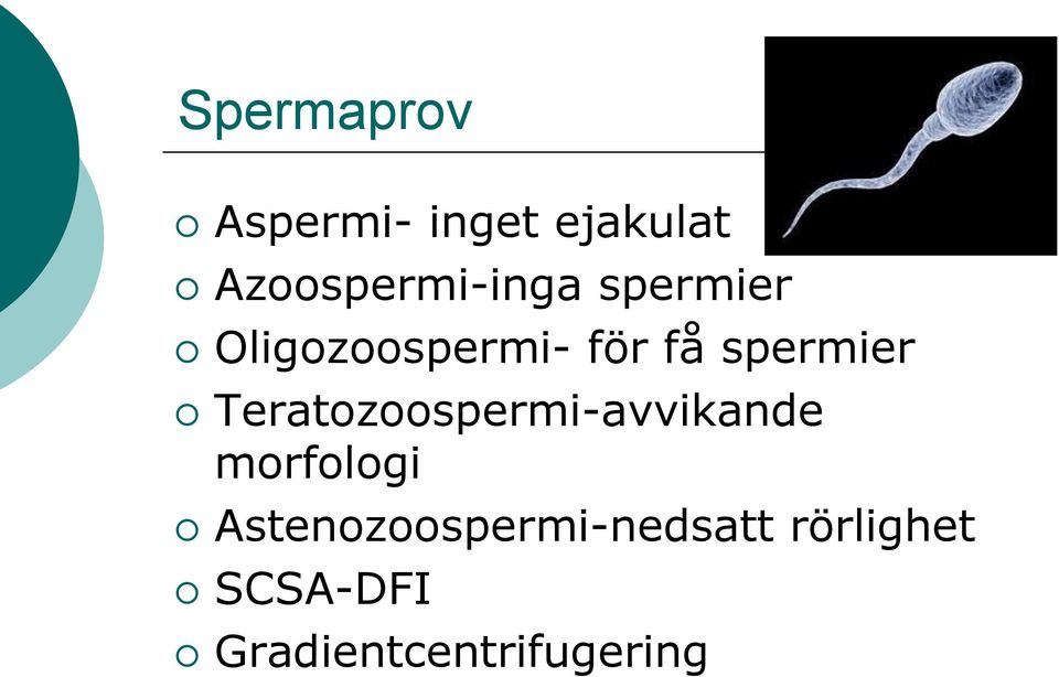 spermier Teratozoospermi-avvikande morfologi