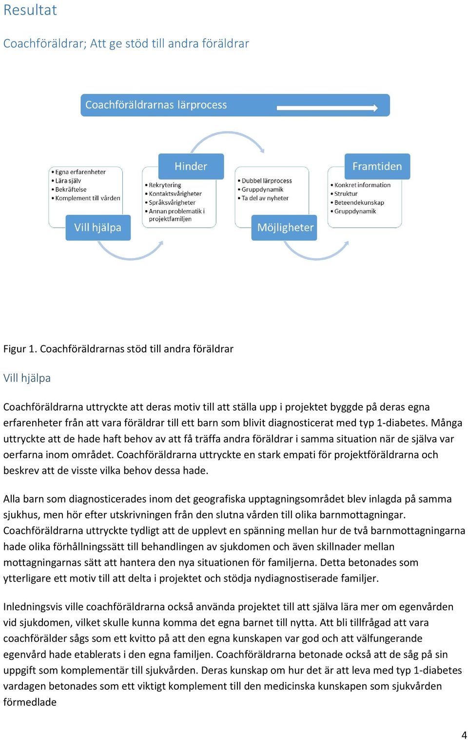 barn som blivit diagnosticerat med typ 1-diabetes. Många uttryckte att de hade haft behov av att få träffa andra föräldrar i samma situation när de själva var oerfarna inom området.