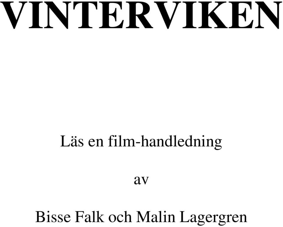 film-handledning