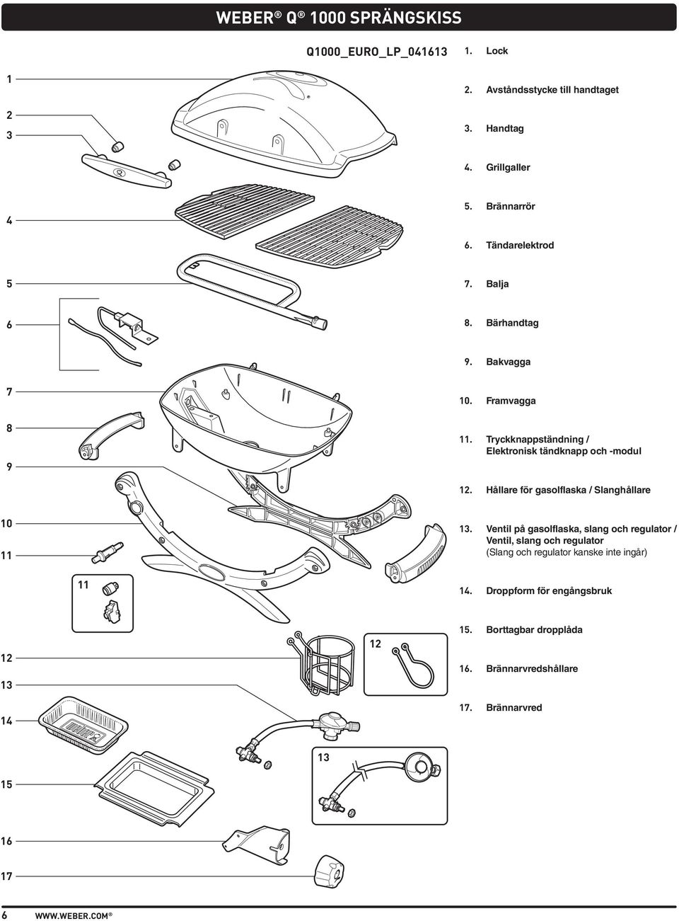 Tryckknappständning / Elektronisk tändknapp och -modul. Hållare för gasolflaska / Slanghållare 0.