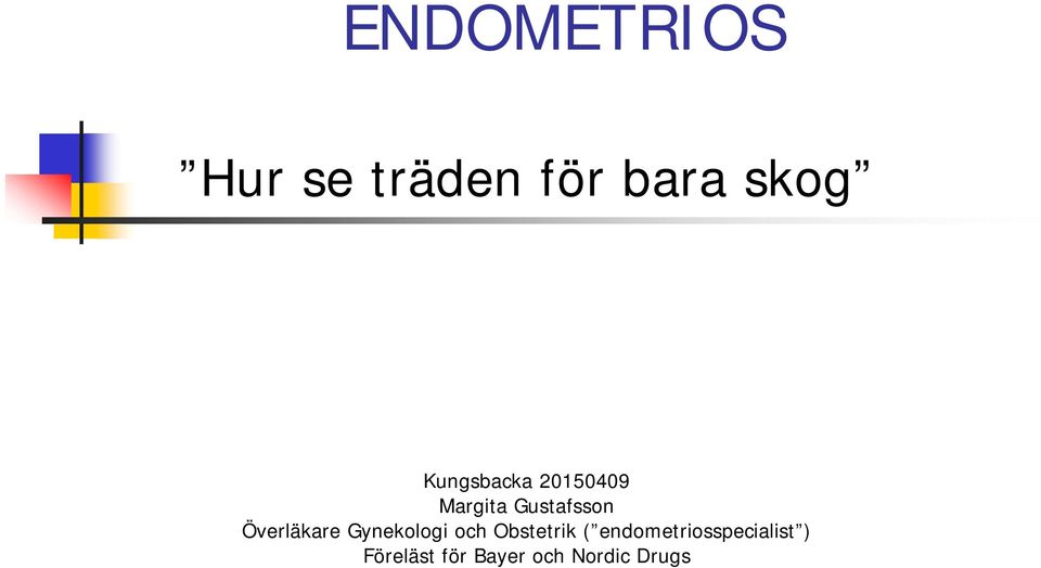 Överläkare Gynekologi och Obstetrik (