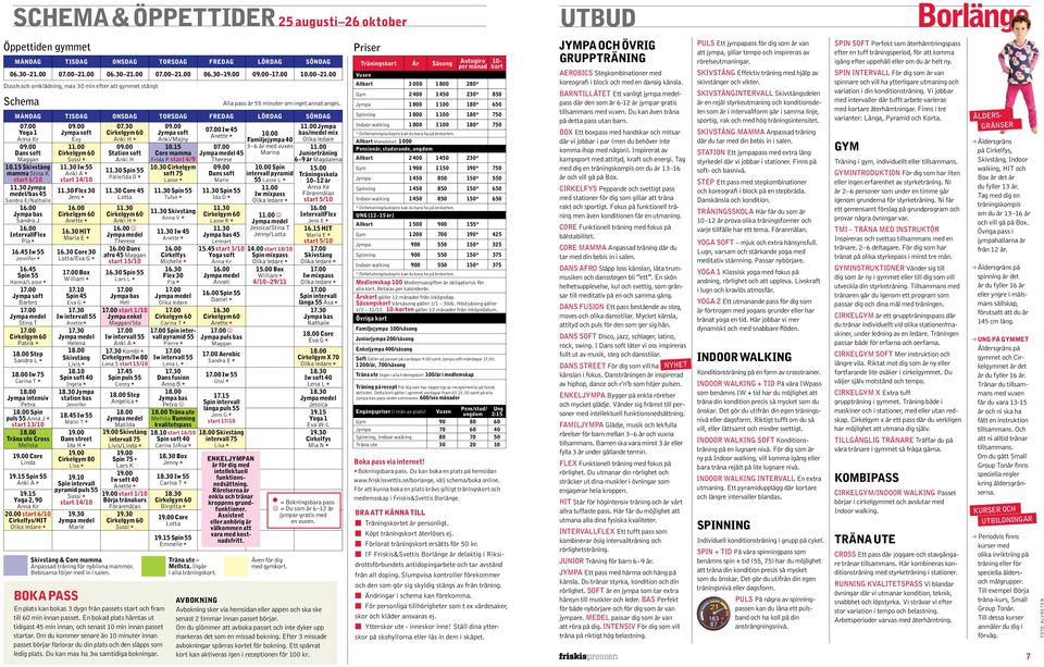 15 mamma Stina K start 6/10 Jympa medel/bas 45 Sandra E/Nathalie Sandra J Pia 16.45 Iw 55 Jennifer 16.