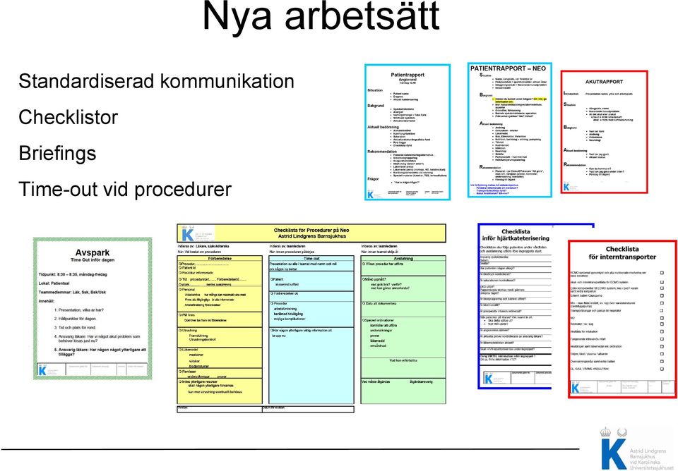 Checklistor Briefings