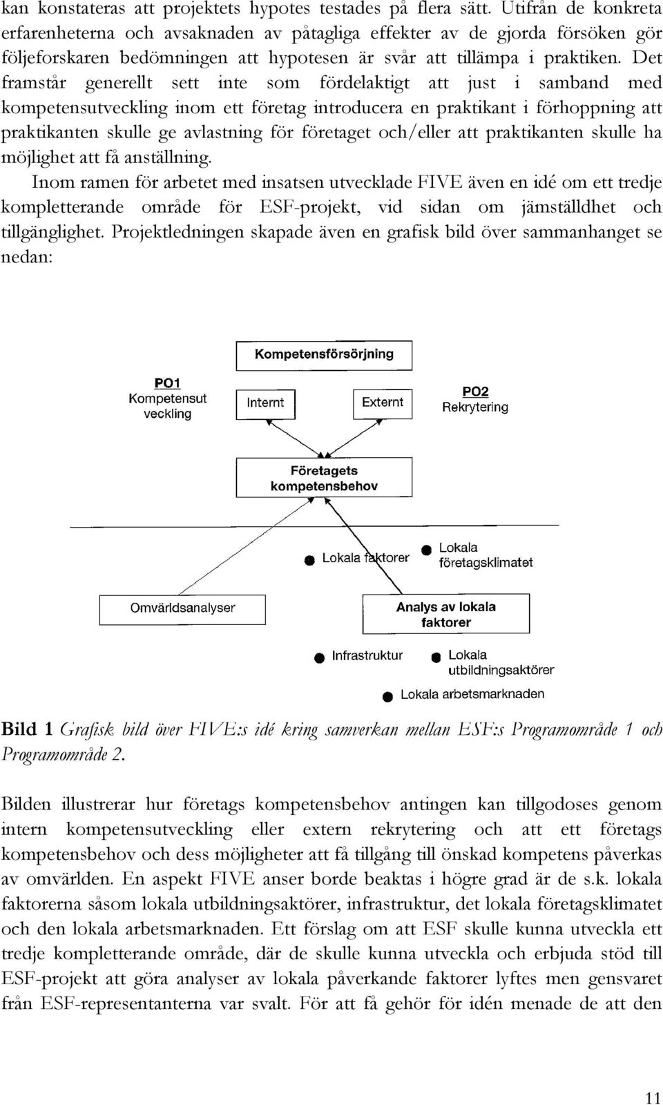 Det framstår generellt sett inte som fördelaktigt att just i samband med kompetensutveckling inom ett företag introducera en praktikant i förhoppning att praktikanten skulle ge avlastning för