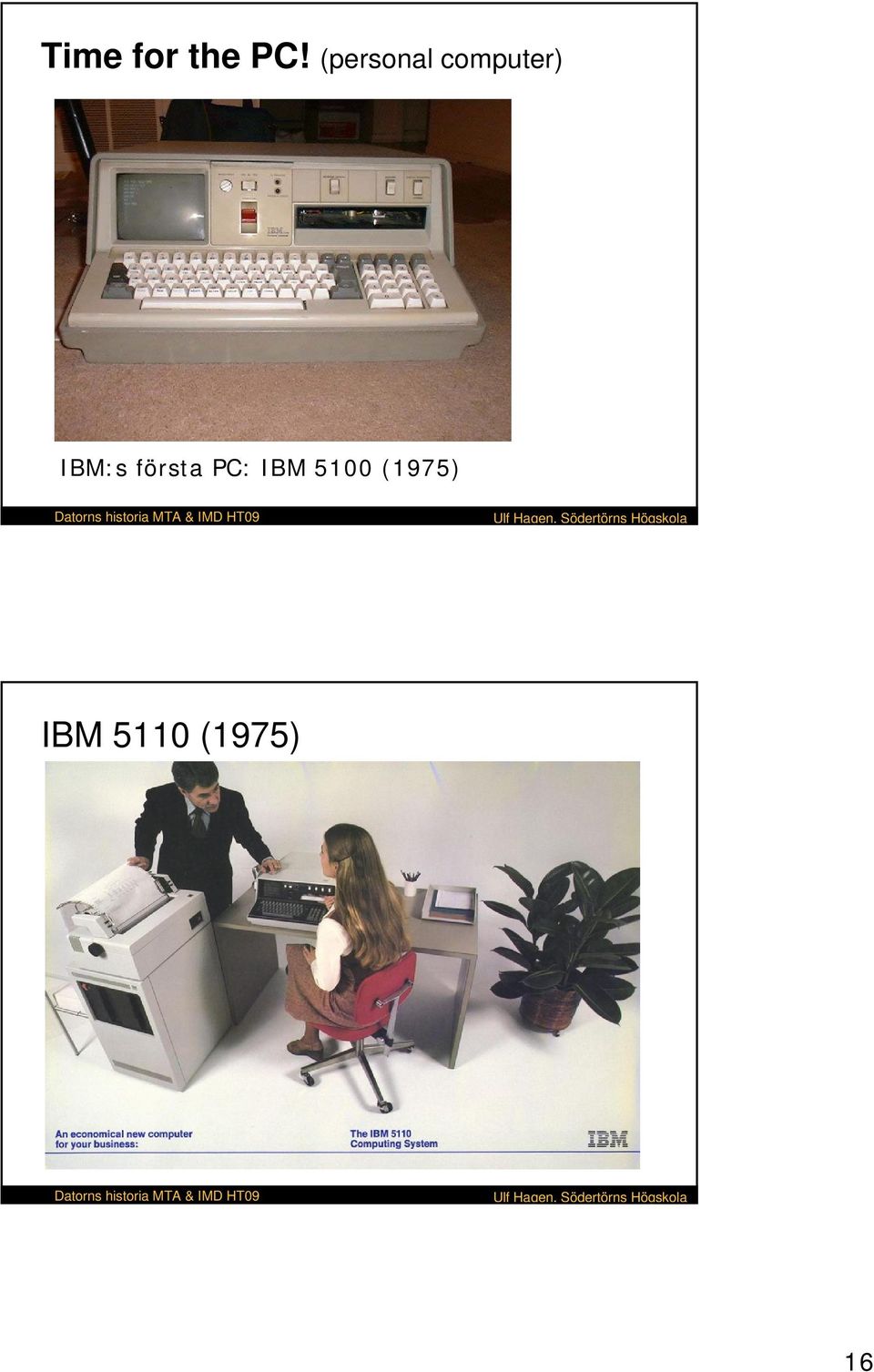 IBM:s första PC: IBM