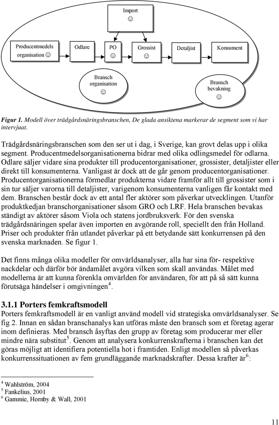 Producentmedelsorganisationerna bidrar med olika odlingsmedel för odlarna. Odlare säljer vidare sina produkter till producentorganisationer, grossister, detaljister eller direkt till konsumenterna.