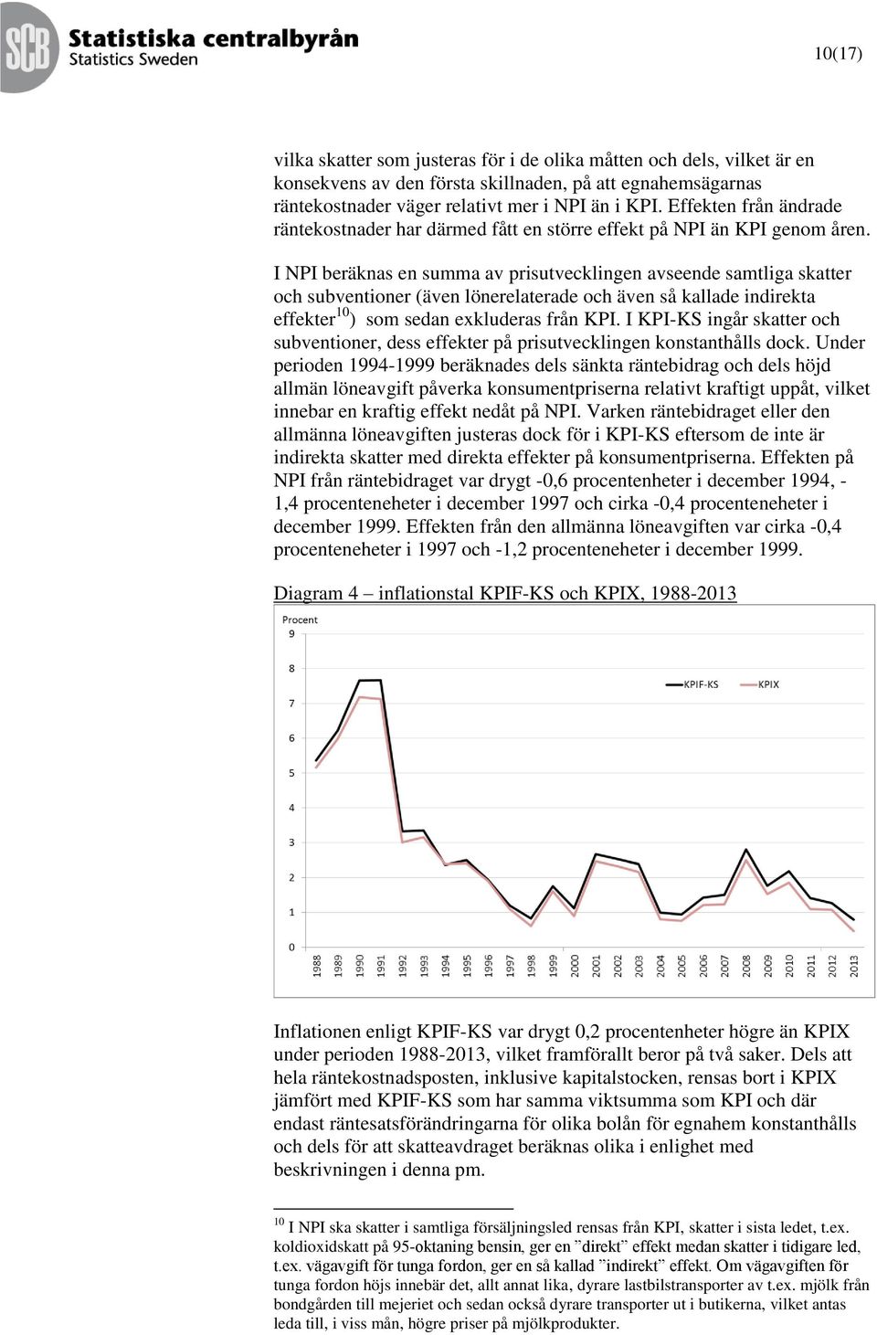 I NPI beäknas en summa av psutvecklngen avseende samtlga skatte och subventone (även löneelateade och även så kallade ndekta effekte ) som sedan exkludeas fån KPI.