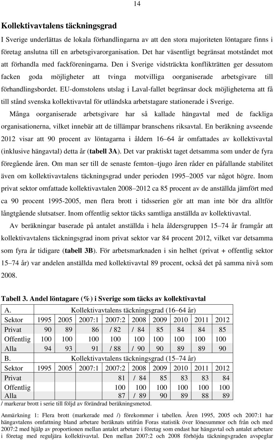 Den i Sverige vidsträckta konflikträtten ger dessutom facken goda möjligheter att tvinga motvilliga oorganiserade arbetsgivare till förhandlingsbordet.