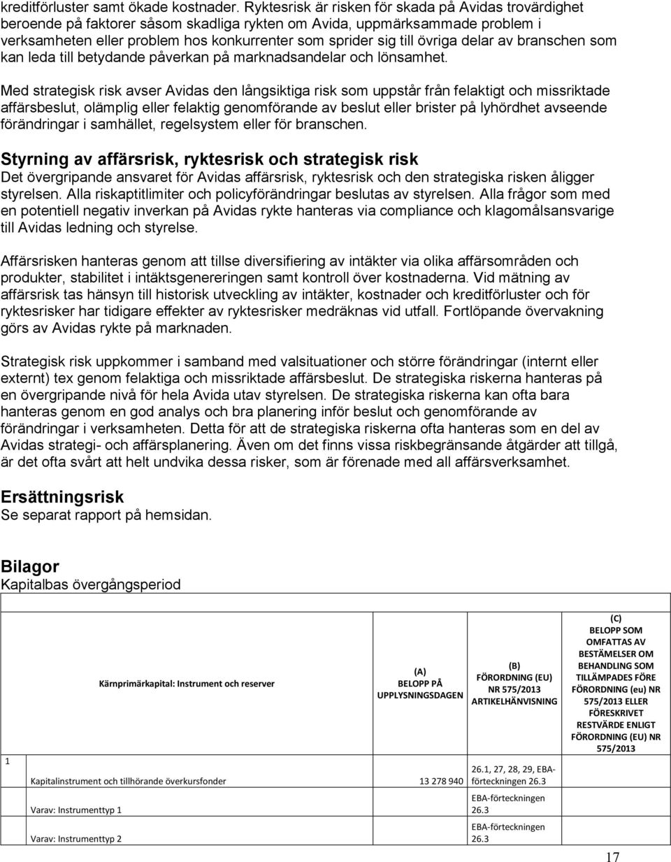 övriga delar av branschen som kan leda till betydande påverkan på marknadsandelar och lönsamhet.