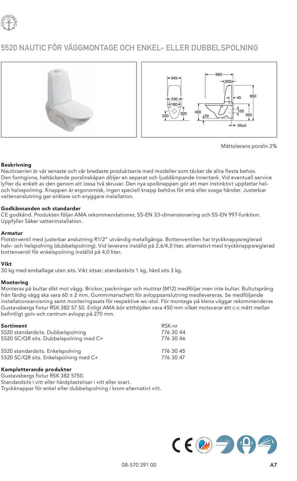 Den nya spolknappen gör att man instinktivt uppfattar heloch halvspolning. Knappen är ergonomisk, ingen speciell knapp behövs för små eller svaga händer.