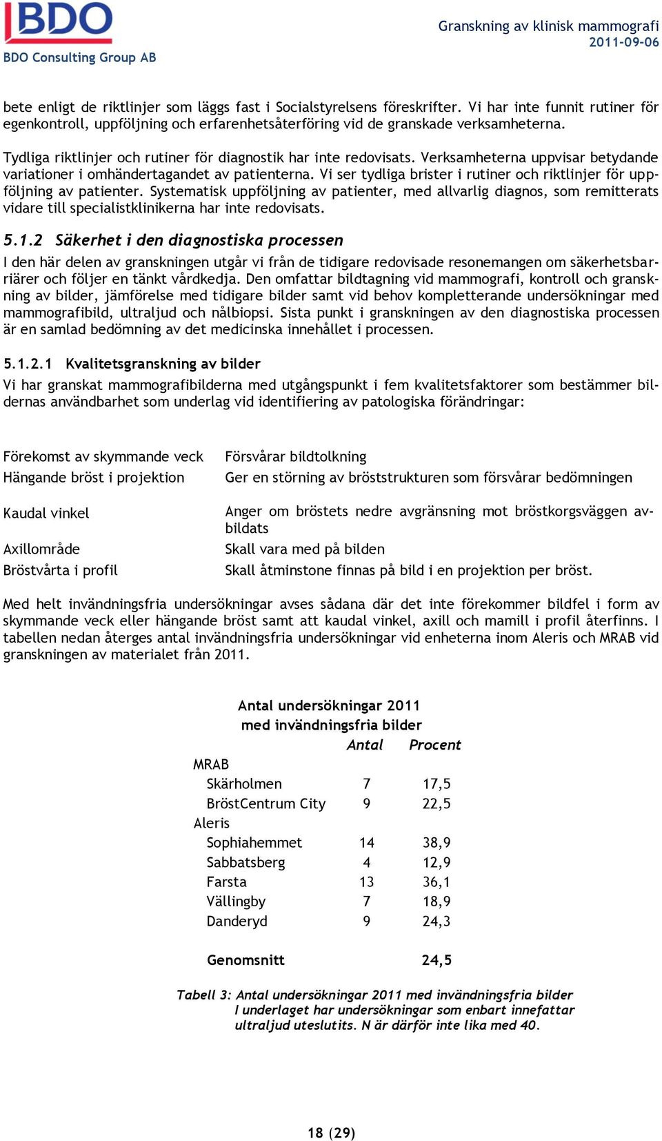 Verksamheterna uppvisar betydande variationer i omhändertagandet av patienterna. Vi ser tydliga brister i rutiner och riktlinjer för uppföljning av patienter.