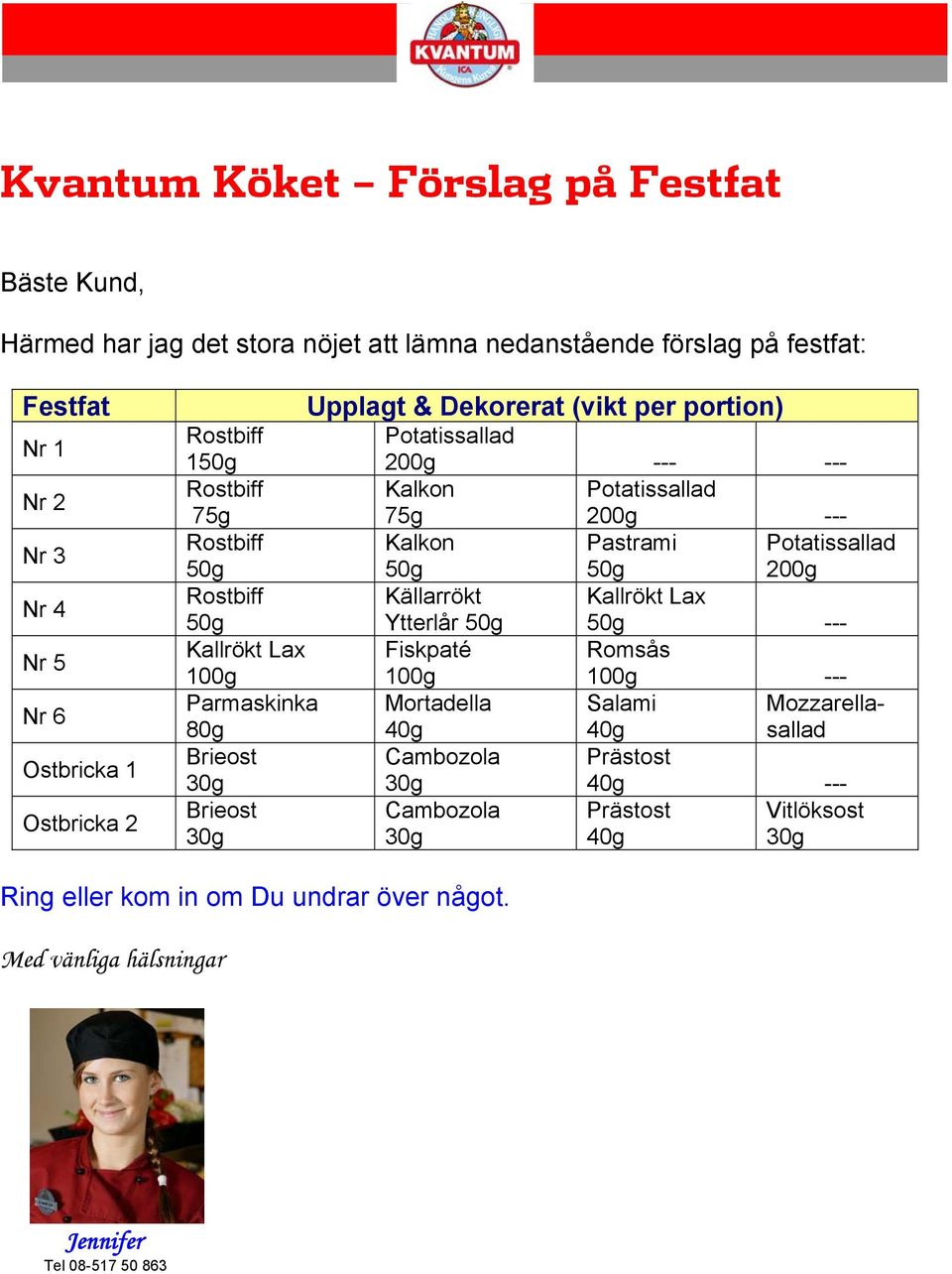 --- Kalkon Pastrami Potatissallad 200g Källarrökt Kallrökt Lax Ytterlår --- Kallrökt Lax Fiskpaté Romsås 100g 100g 100g --- Parmaskinka