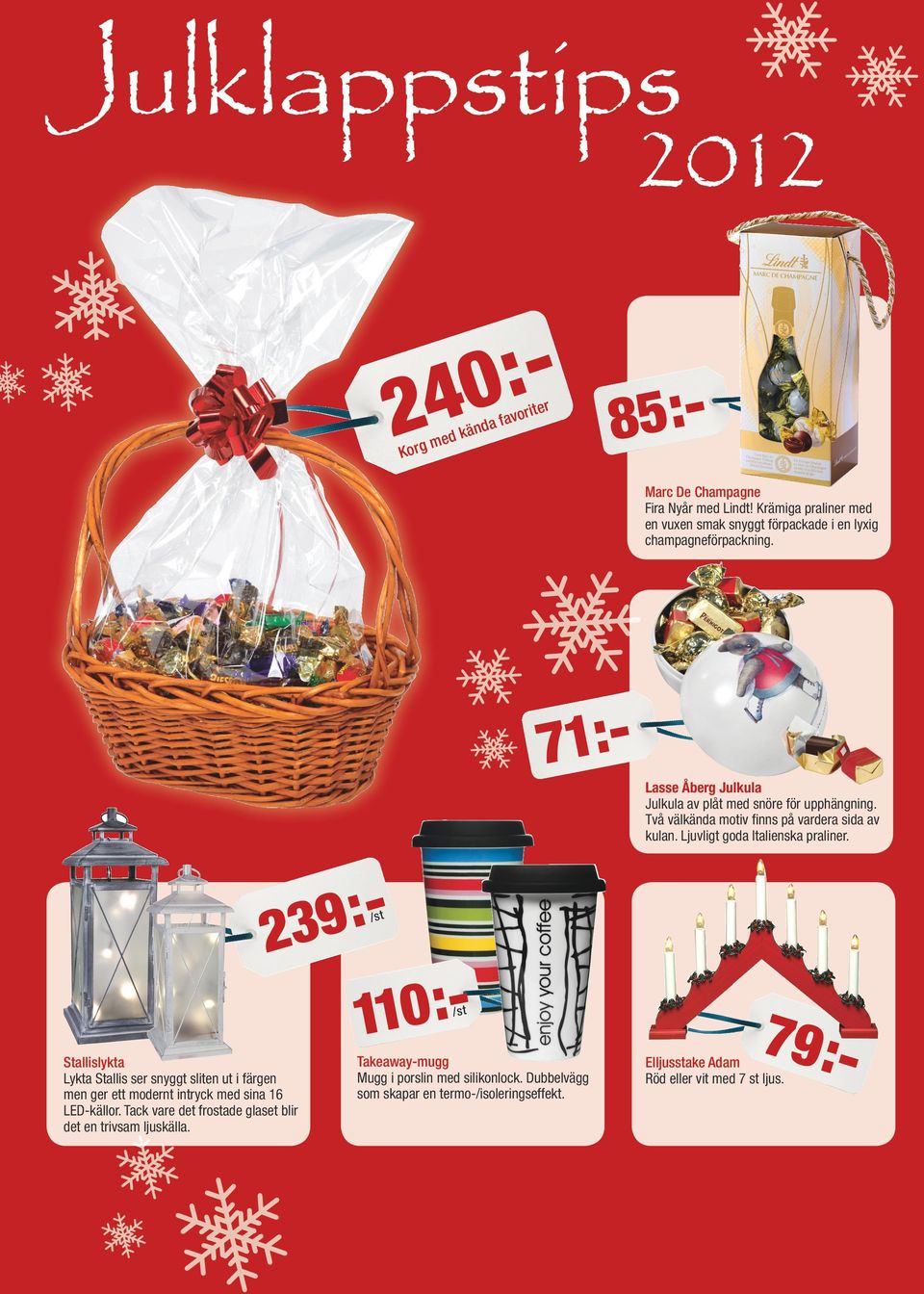 Två välkända motiv finns på vardera sida av kulan. Ljuvligt goda Italienska praliner.