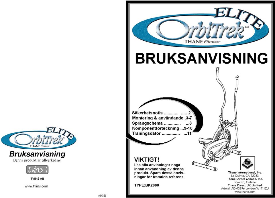 Läs alla anvisningar noga innan användning av denna produkt. Spara dessa anvisningar för framtida referens.