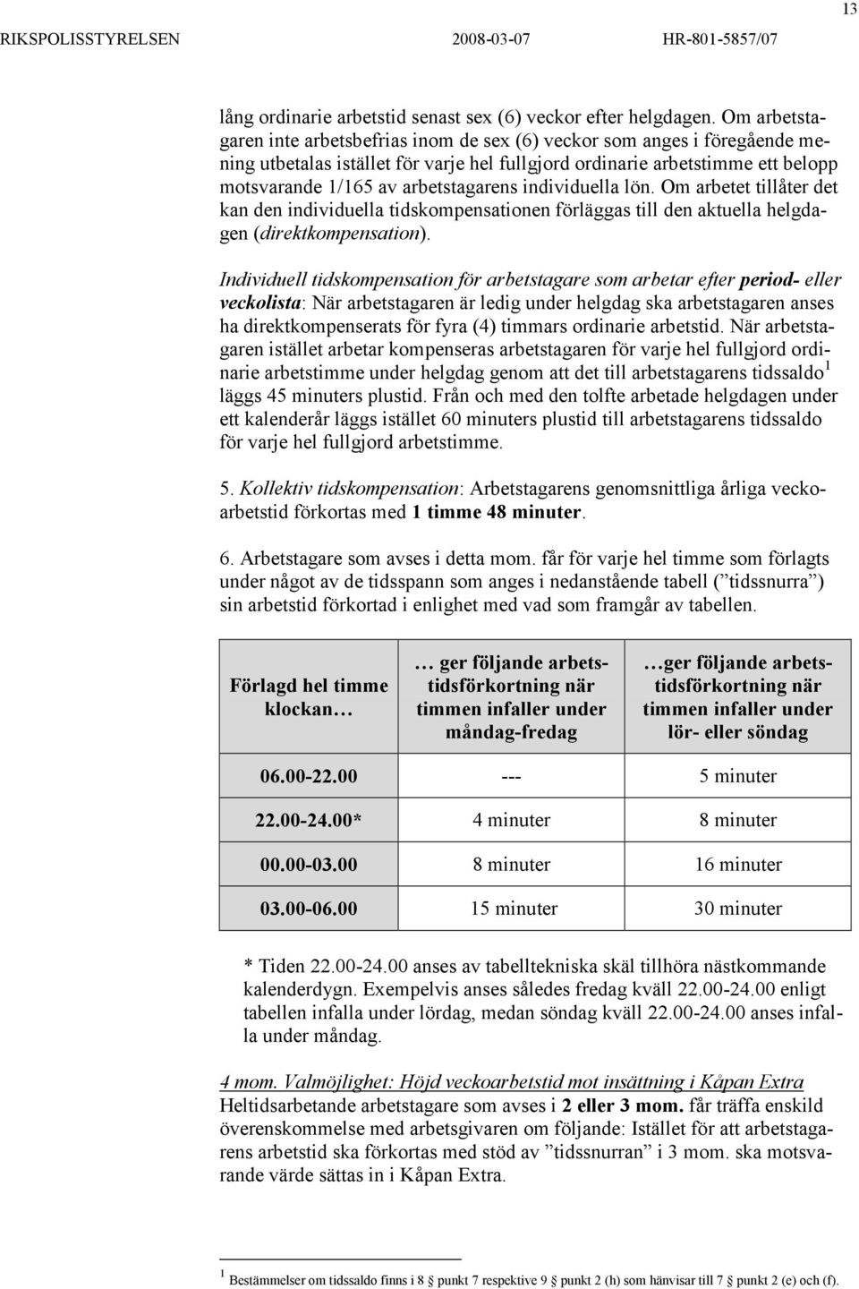 arbetstagarens individuella lön. Om arbetet tillåter det kan den individuella tidskompensationen förläggas till den aktuella helgdagen (direktkompensation).