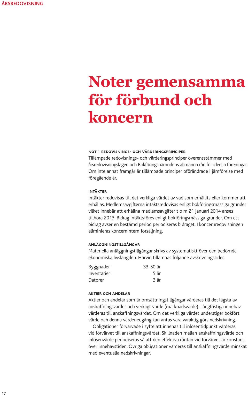 intäkter Intäkter redovisas till det verkliga värdet av vad som erhållits eller kommer att erhållas.