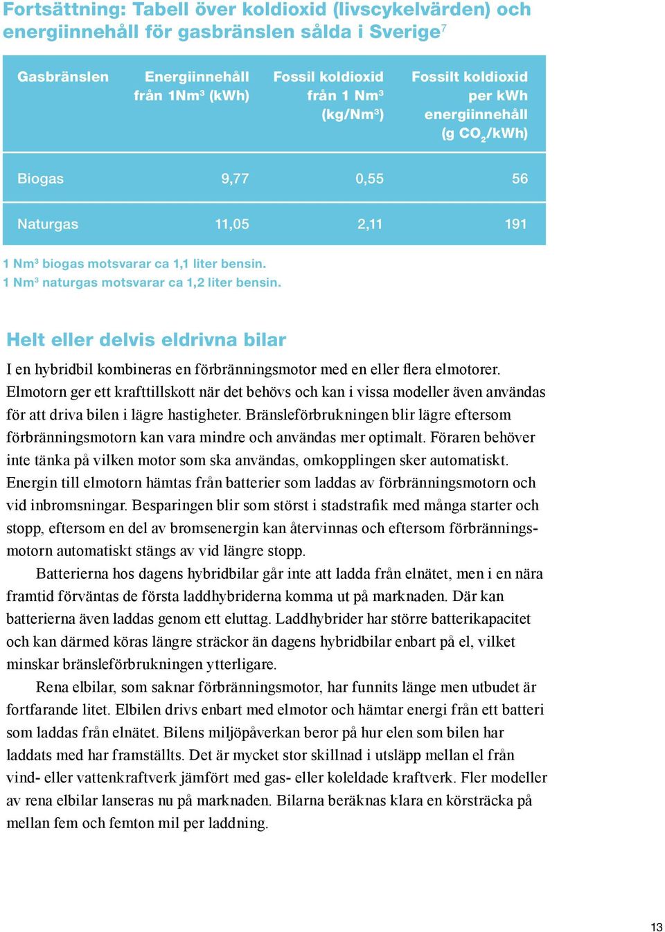 Helt eller delvis eldrivna bilar I en hybridbil kombineras en förbränningsmotor med en eller flera elmotorer.