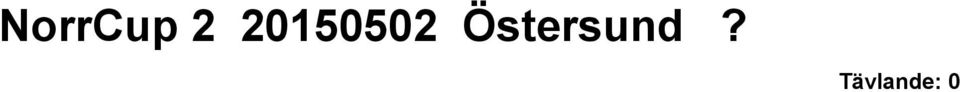 Östersund?