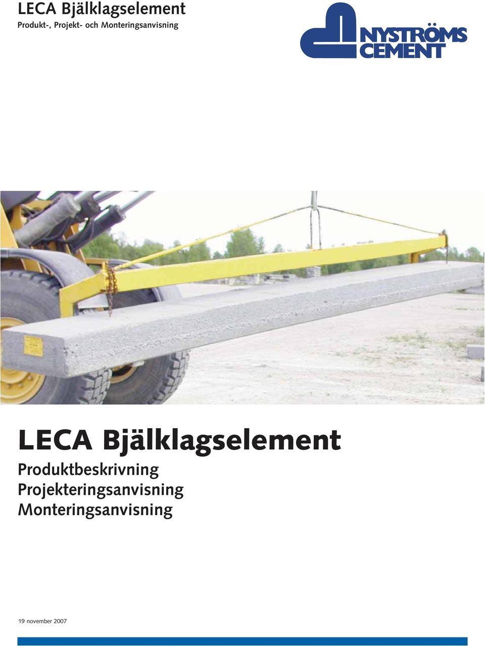 Bjälklagselement Produktbeskrivning