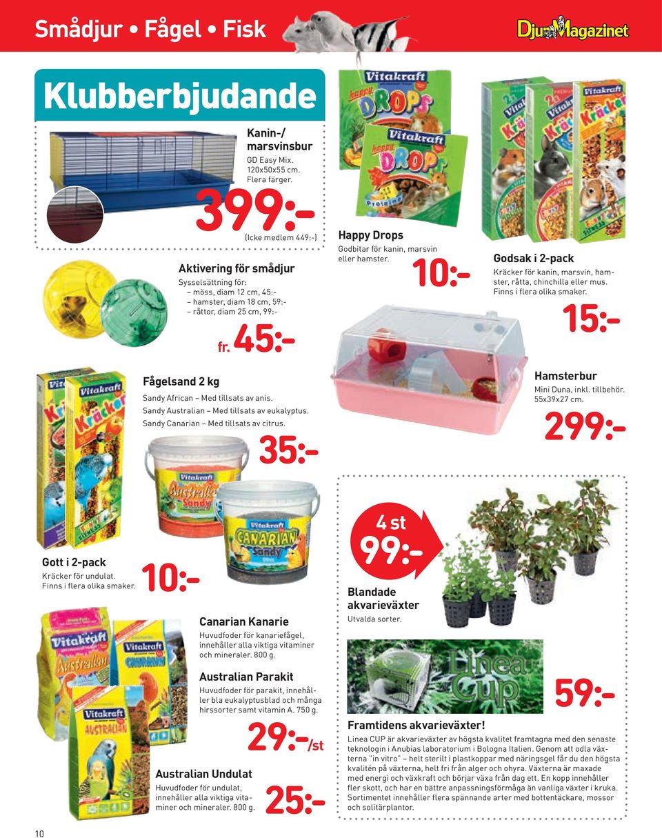 10:- Godsak i 2-pack Kräcker för kanin, marsvin, hamster, råtta, chinchilla eller mus. Finns i flera olika smaker.