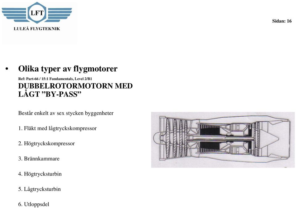 stycken byggenheter 1. Fläkt med lågtryckskompressor 2.