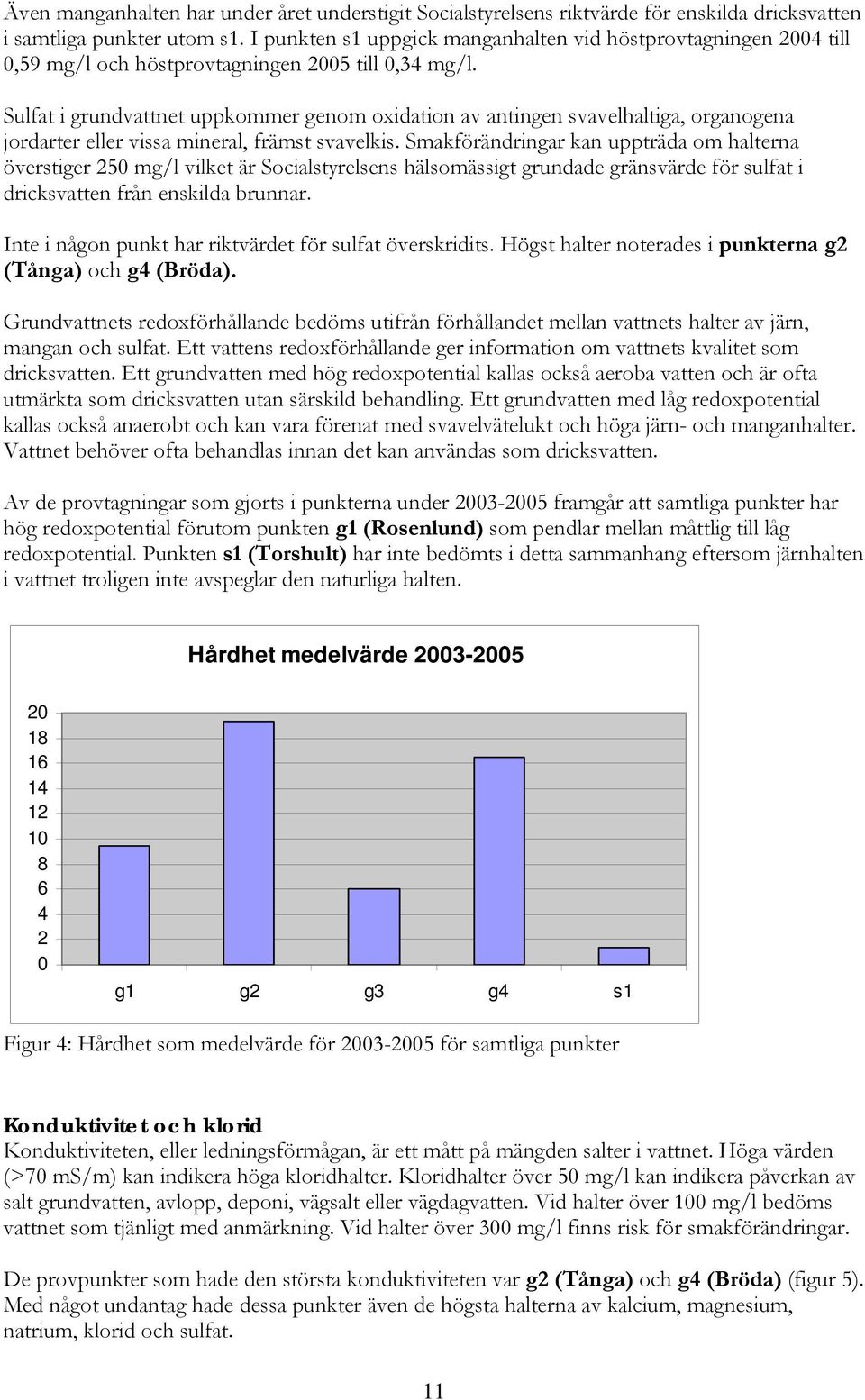 Sulfat i grundvattnet uppkommer genom oxidation av antingen svavelhaltiga, organogena jordarter eller vissa mineral, främst svavelkis.