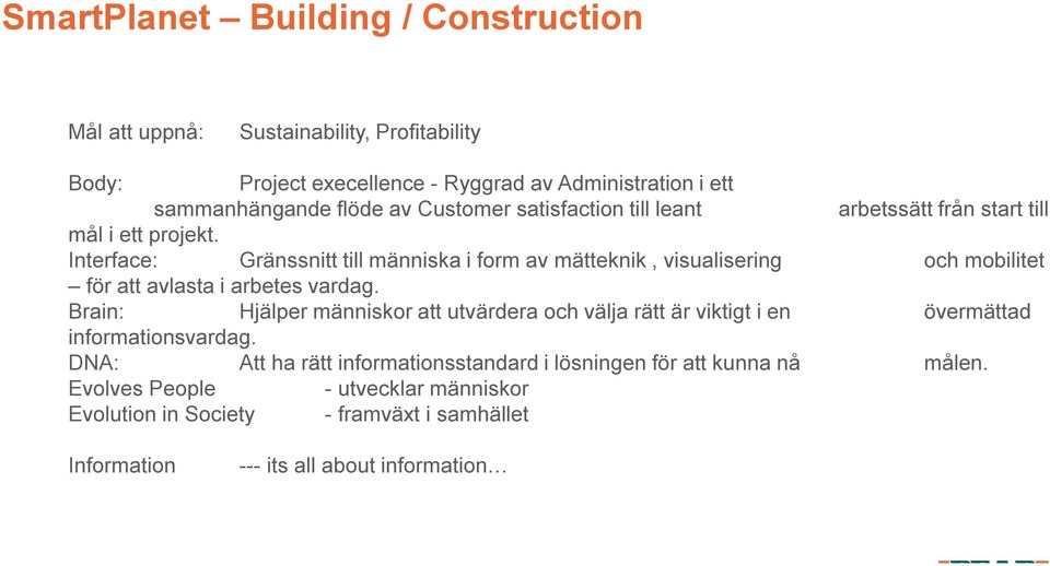 Interface: Gränssnitt till människa i form av mätteknik, visualisering och mobilitet för att avlasta i arbetes vardag.