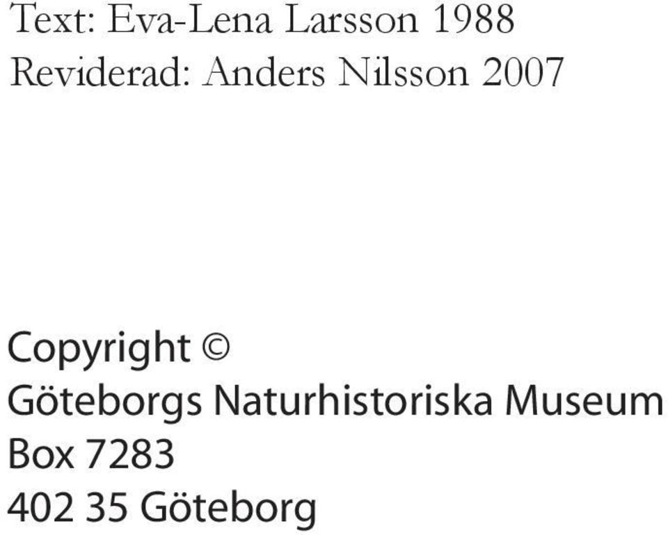 Copyright Göteborgs