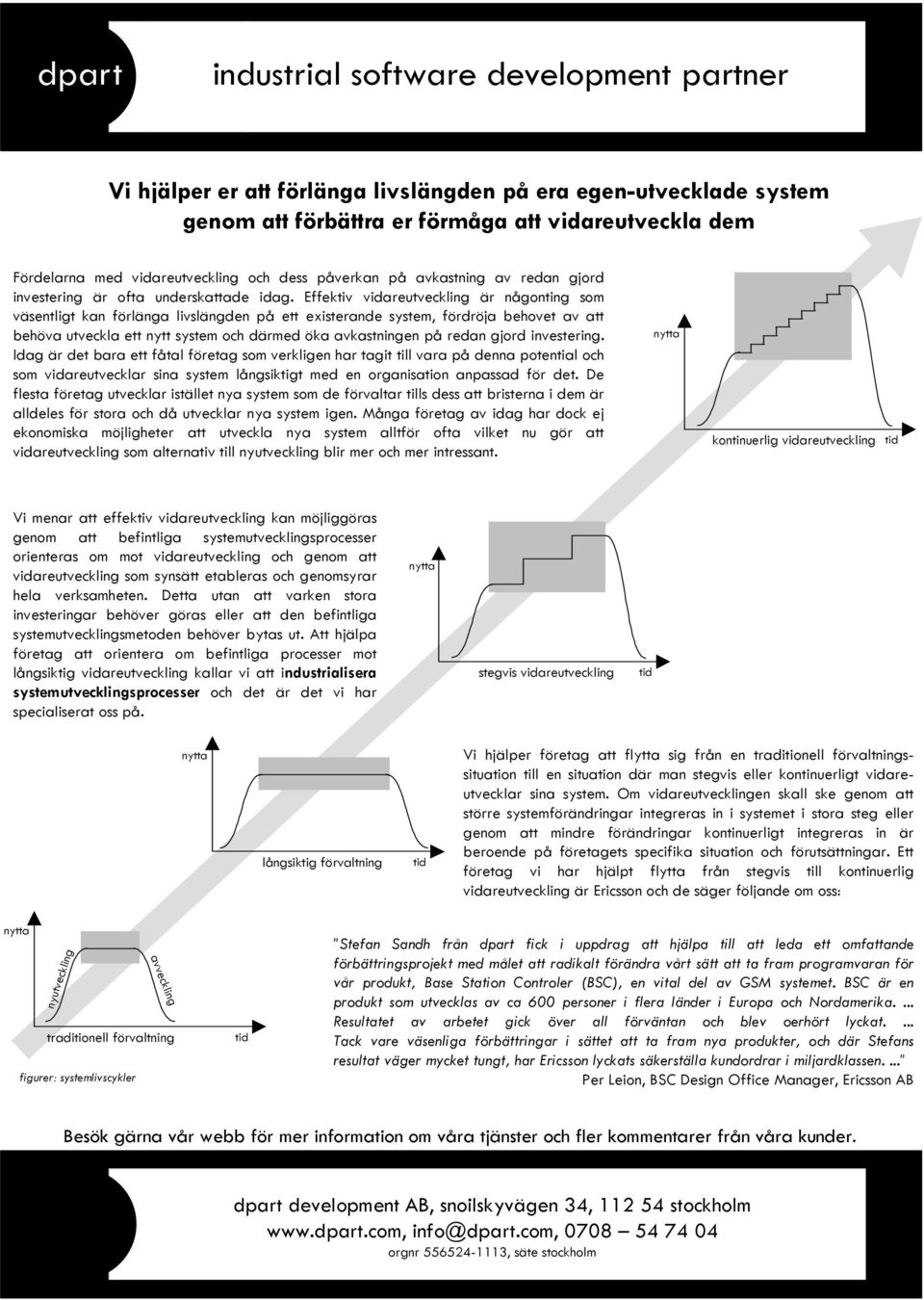 Effektiv vidareutveckling är någonting som väsentligt kan förlänga livslängden på ett existerande system, fördröja behovet av att behöva utveckla ett nytt system och därmed öka avkastningen på redan