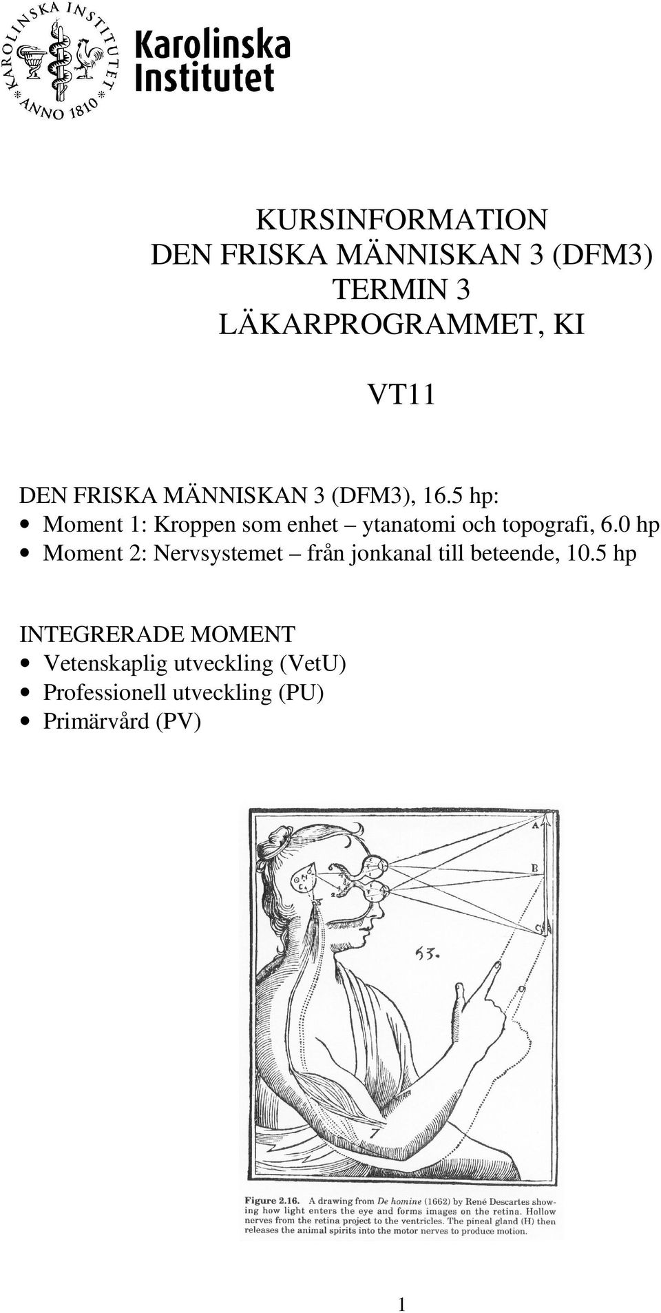 5 hp: Moment 1: Kroppen som enhet ytanatomi och topografi, 6.