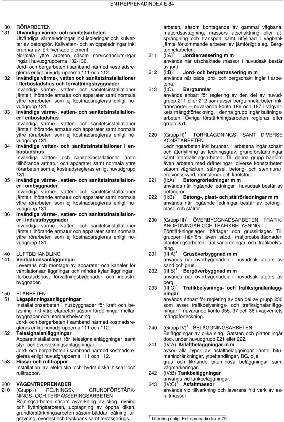 132 Invändiga värme-, vatten och sanitetsinstallationer i flerbostadshus och förvaltningsbyggnader Invändiga värme-, vatten- och sanitetsinstallationer jämte tillhörande armatur och apparater samt